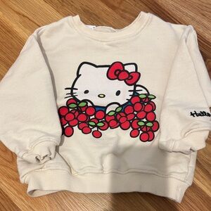 Zara Cream Hello Kitty Kids Sweatshirt